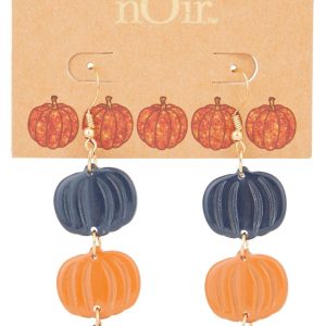Fall Pumpkin Drop Earrings