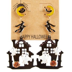 Haunted House Drop Earrings
