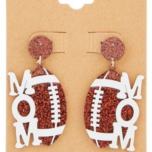 Football Mom Drop Earrings