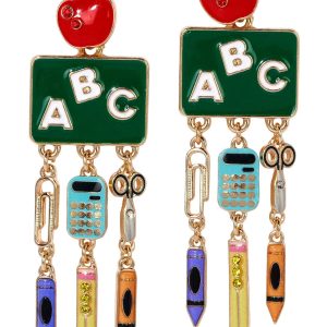 ABC Stud Earrings