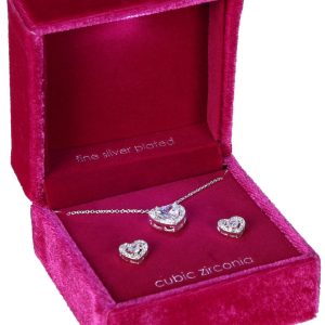 2 Pc Rhinestone Jewelry Set