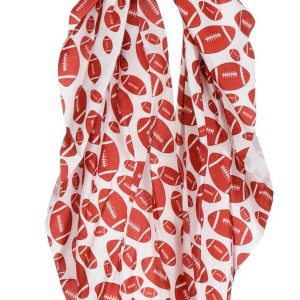 2 Pk Football Hair Clip & Scrunchie Set