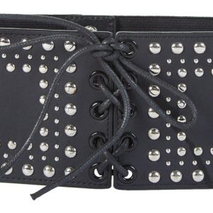 Women's Wide Studded Belt