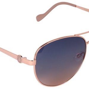 Rose Gold Aviator Sunglasses
