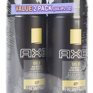 2 Pk Gold Deodorant Body Spray