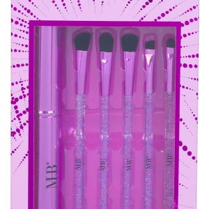 5 Pk Glitter Brush Set - Purple