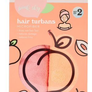 2 Pk Hair Turbans