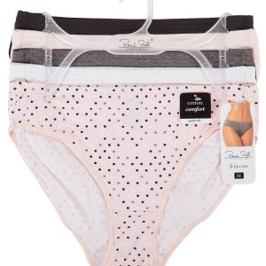 Women's 5 Pk Hi Cut Panties