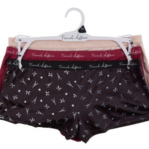 Women's Plus 3 Pk Boyshort Panties