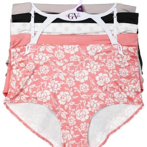 Women's Plus 5 Pk Microfiber Brief Panties