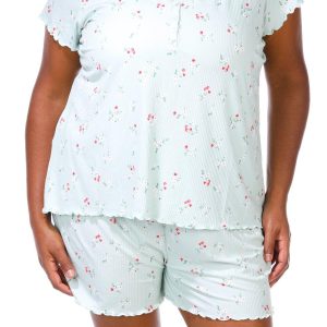 Women's Plus 2 Pc Pajama Pants Set