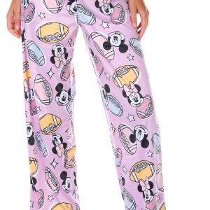 Women's Minnie & Snoopy Football Pajama Pants
