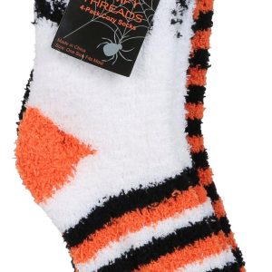 4 Pk Halloween Cozy Socks
