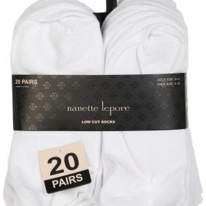20 Pk Low Cut Socks