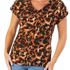 Women's Leopard Print Top