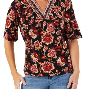 Women's Floral Print Top