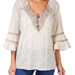 Women's Zebra Print Top