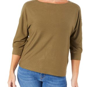 Women's Studded Sleeve Top