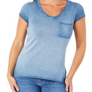 Women's Burnout Pocket Top
