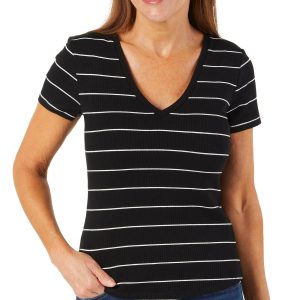 Women's Stripe Print Top