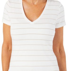 Women's Stripe Print Top