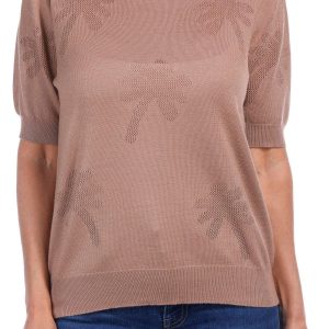 Women's Palm Tree Knit Top