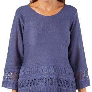 Women's Solid Knit Pull Over Sweater