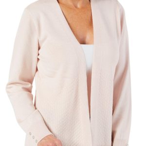 Women's Solid Open Front Cardigan