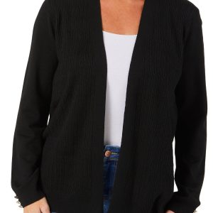 Women's Solid Open Front Sweater
