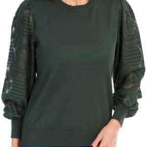 Women's Lace Detail Pullover Sweater