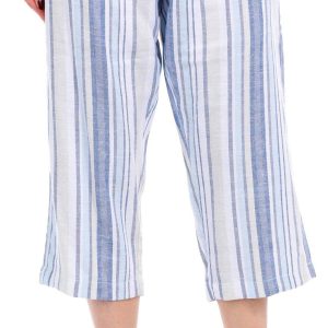 Women's Stripe Print Capris