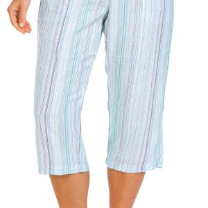 Women's Stripe Print Capris