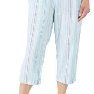 Women's Stripe Print Capris