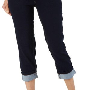 Women's Solid Denim Capris