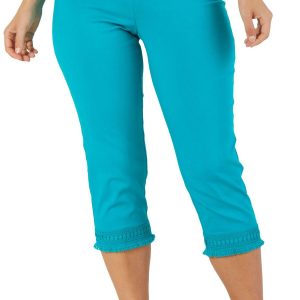 Women's Solid Pull On Capris