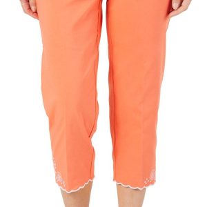 Women's Slim Fit Solid Capris