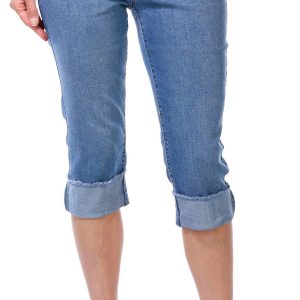 Women's High Waist Denim Capris