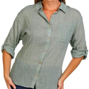 Women's Breezy Button Front Top