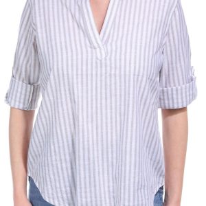 Women's Stripe Print Pullover Top