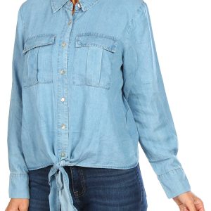Women's Chambray Denim Top