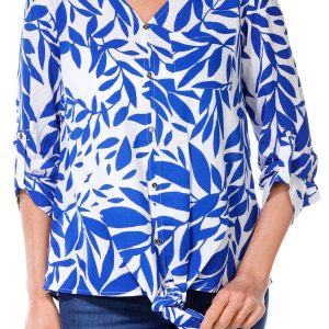 Women's Botanical Print Top