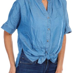 Women's Chambray Denim Top