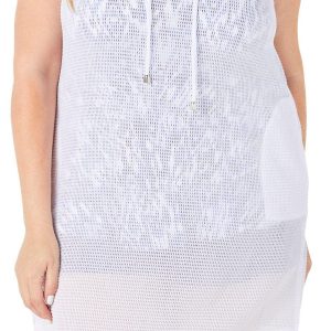 Women's Plus Hooded Swim Cover Up