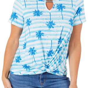 Women's Palm Print Top