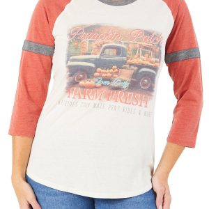 Women's Pumpkin Patch Raglan Top