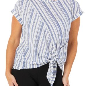 Women's Stripe Print Top