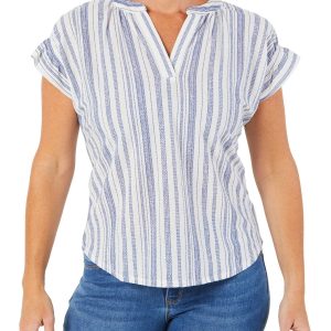 Women's Milano Gauze Striped Top