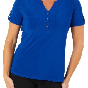 Women's Solid Pull Over Top