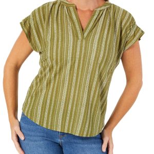Women's Stripe Print Top