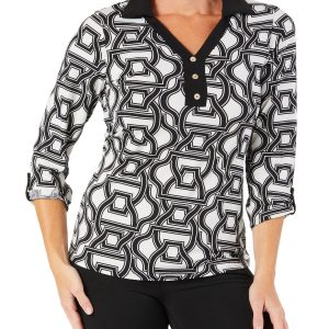 Women's Geo Print Top